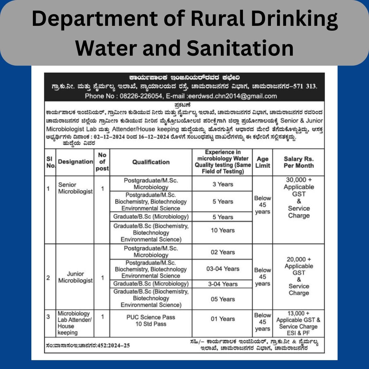 Department of Rural Drinking Water and Sanitation