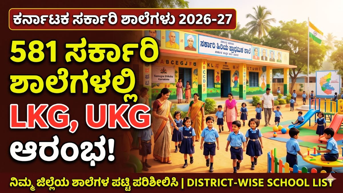 Karnataka LKG UKG Schools List 2026-27