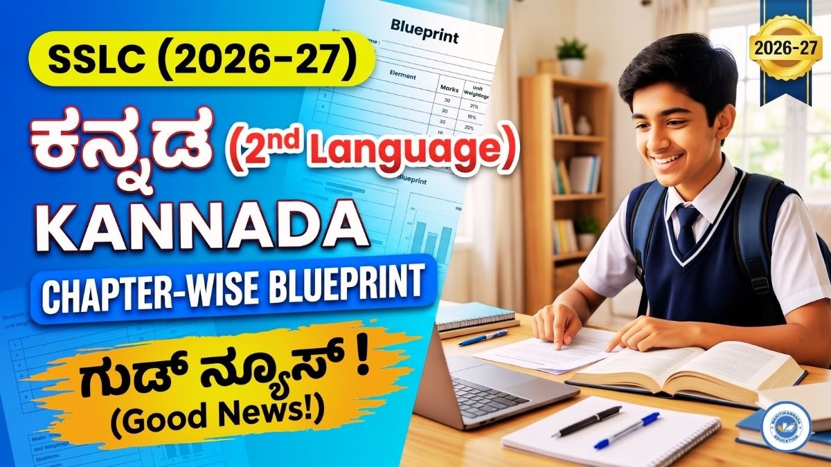 SSLC Kannada Blueprint 2026–27