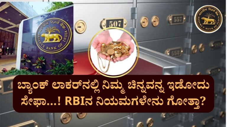 RBI Rules for Gold In bank Locker