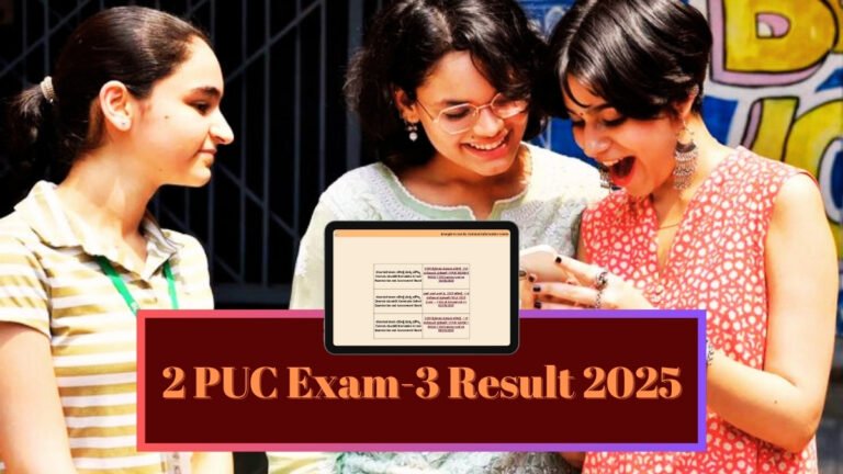 2 PUC Exam-3 Result 2025