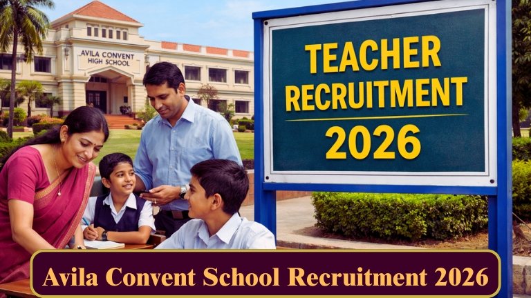 Avila Convent School Recruitment 2026