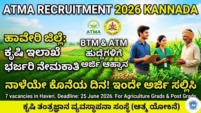 ATMA Recruitment 2026 Kannada