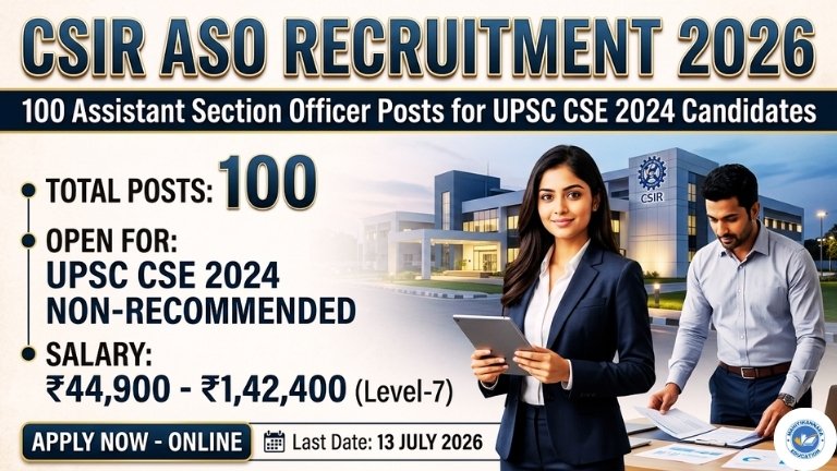 CSIR ASO Recruitment 2026