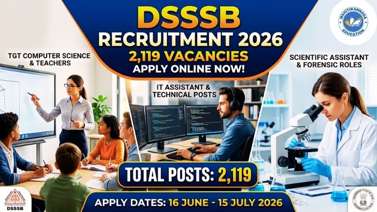 DSSSB Recruitment 2026