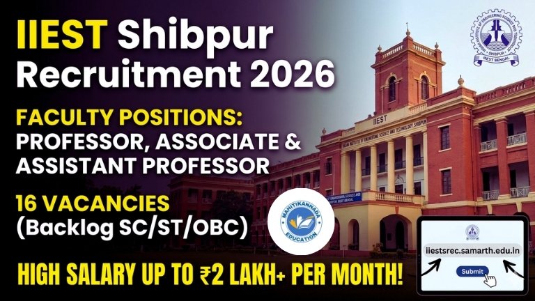 IIEST Shibpur Recruitment 2026