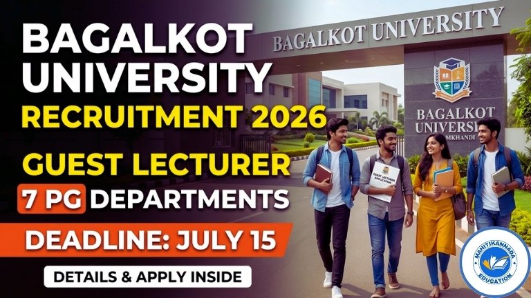 Bagalkot University Recruitment 2026