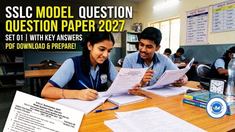 SSLC Model Question Paper 2027