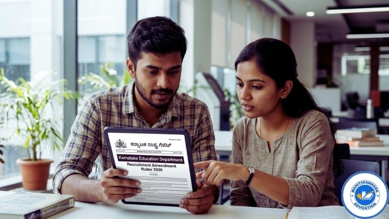 Karnataka Education Department Recruitment Amendment Rules 2026