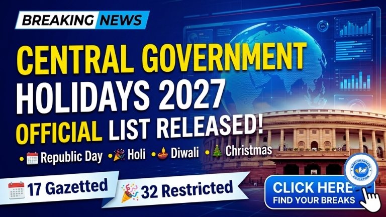 Central Government Holidays 2027