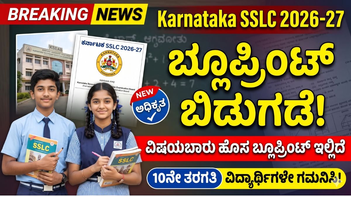 Karnataka SSLC Blueprint 2026-27