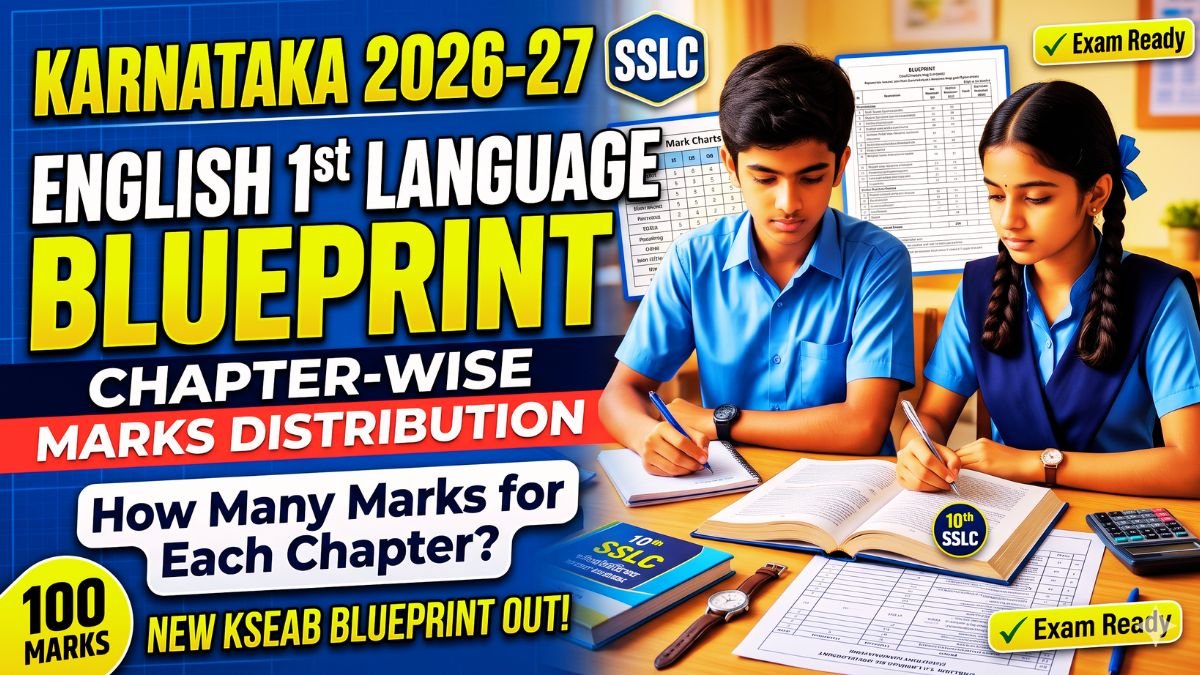 SSLC English Blueprint Karnataka 2026-27